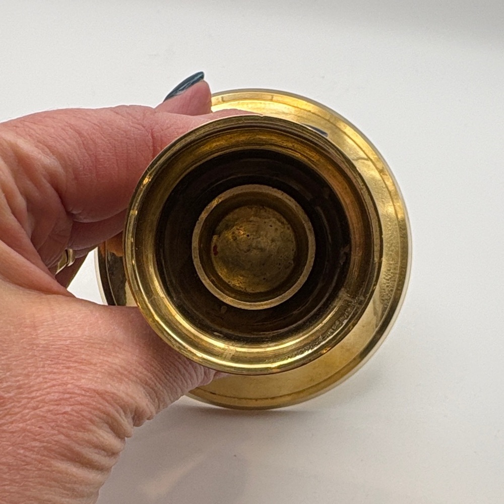 VTG Pr Solid‎ Brass Candlestick Holders - Picture 3 of 6